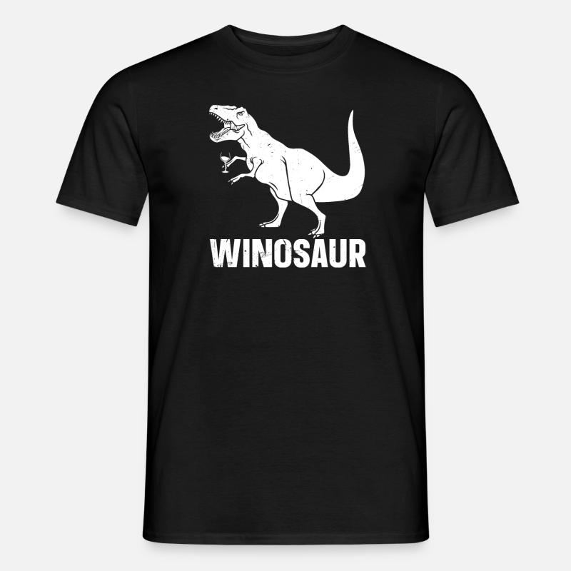 Dinosaurier Erwachsener Dinosaurier - Männer T-Shirt - Schwarz