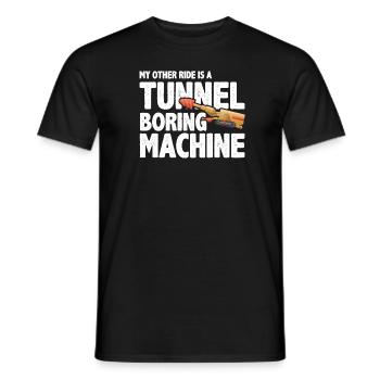 Ingénieur Ingénieur Tunnel Ingénieur Minier - T-shirt homme - noir - Devant - AI Model Male 178 light (178cm)