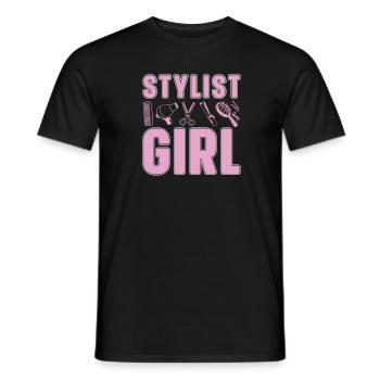 Friseur Hairstylist Friseur - Männer T-Shirt - Schwarz - Vorne - AI Model Male 178 light (178cm)