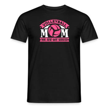 Volleyball Volleyball Player Volleyball Mama - T-shirt homme - noir - Devant - AI Model Male 178 light (178cm)