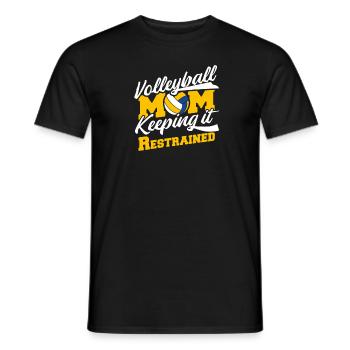 Volleyball Volleyball Player Volleyball Mama - T-shirt homme - noir - Devant - AI Model Male 178 light (178cm)