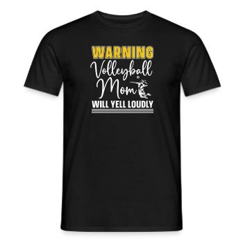 Volleyball Volleyball Player Volleyball Mama - T-shirt homme - noir - Devant - AI Model Male 178 light (178cm)