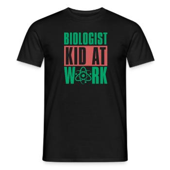 Biology Biologist Children Biology - Men's T-Shirt - black - Front - AI Model Male 178 light (178cm)