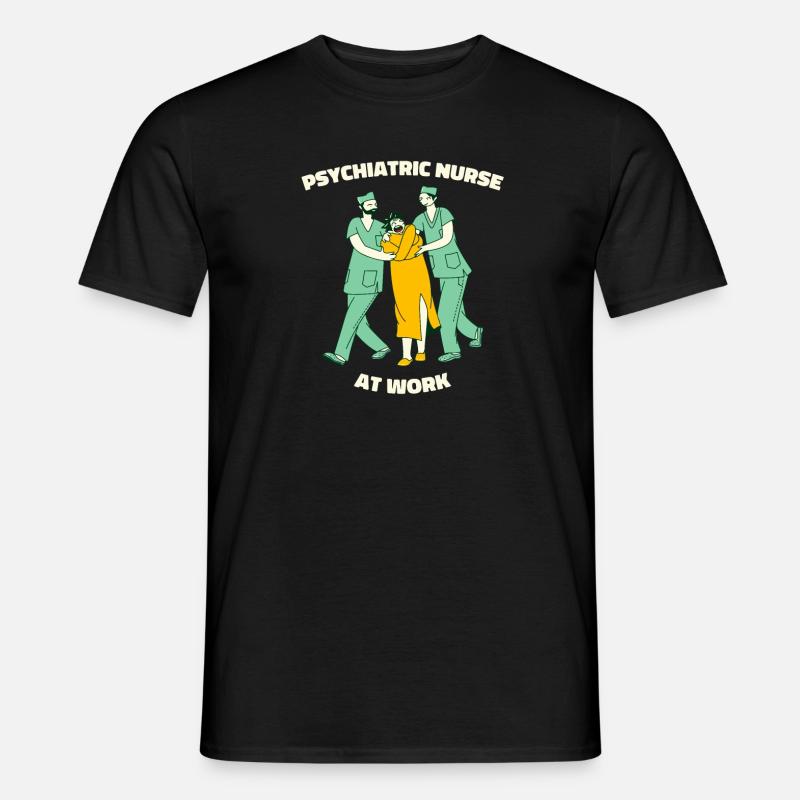 Krankenschwester - Männer T-Shirt - Schwarz