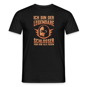Schmied Metallbauer Schlosser - Männer T-Shirt - Schwarz - Vorne - AI Model Male 178 light (178cm)