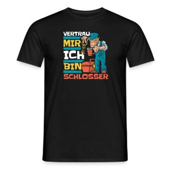 Schmied Metallbauer Schlosser - Männer T-Shirt - Schwarz - Vorne - AI Model Male 178 light (178cm)