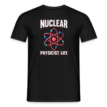 Physique Phyiker Physique nucléaire - T-shirt homme - noir - Devant - AI Model Male 178 light (178cm)