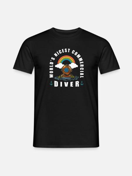 Diving Divers Commercial Diving - Men's T-Shirt - black