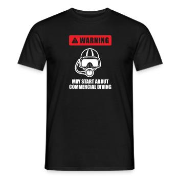 Tauchen Taucher Kommerzielles Tauchen - Männer T-Shirt - Schwarz - Vorne - AI Model Male 178 light (178cm)