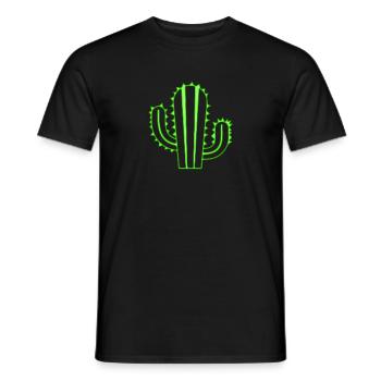 Jardin de cactus - T-shirt homme - noir - Devant - AI Model Male 178 light (178cm)