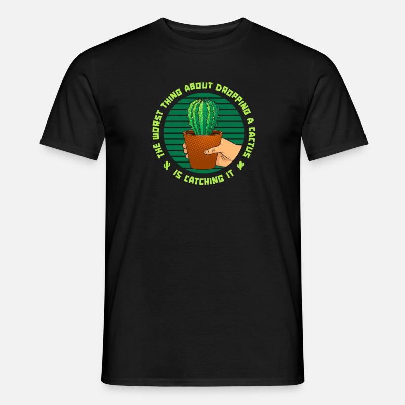 Jardin de cactus - T-shirt homme - noir