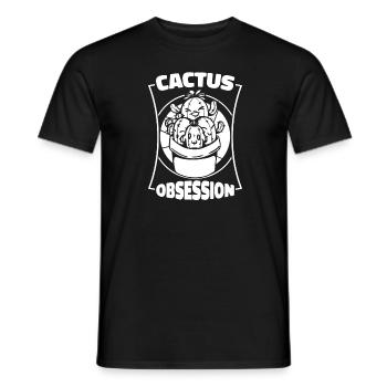 Kaktus Garten Kaktus - Männer T-Shirt - Schwarz - Vorne - AI Model Male 178 light (178cm)
