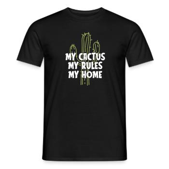 Kaktus Garten Kaktus - Männer T-Shirt - Schwarz - Vorne - AI Model Male 178 light (178cm)