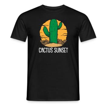 Kaktus Garten Kaktus - Männer T-Shirt - Schwarz - Vorne - AI Model Male 178 light (178cm)