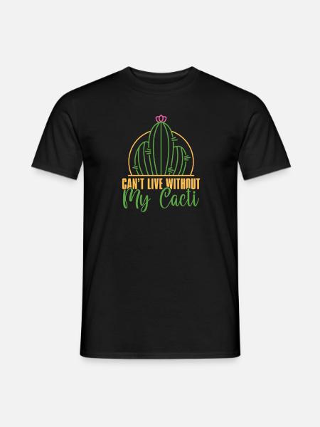 Cactus Garden Cactus - Men's T-Shirt - black