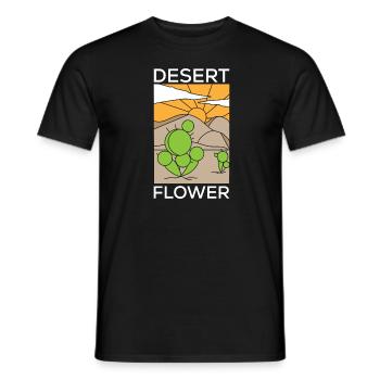 Kaktus Garten Kaktus - Männer T-Shirt - Schwarz - Vorne - AI Model Male 178 light (178cm)