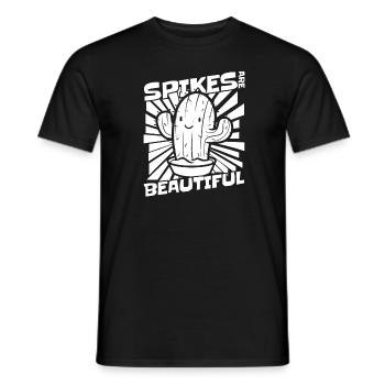 Cactus Garden Cactus - Men's T-Shirt - black - Front - AI Model Male 178 light (178cm)