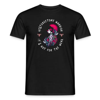 Hystérectomie Guerrière de l’utérus - T-shirt homme - noir - Devant - AI Model Male 178 light (178cm)