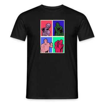 Zombie Halloween - Men's T-Shirt - black - Front - AI Model Male 178 light (178cm)