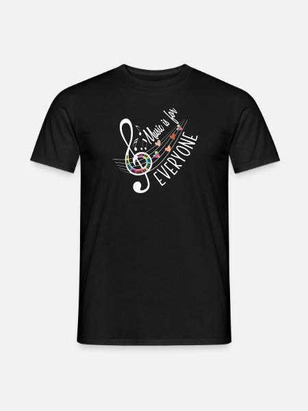 Music teacher Music teacher Music teacher - Men's T-Shirt - black