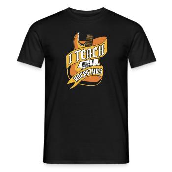 Music Teacher Music Teacher Guitar - Men's T-Shirt - black - Front - AI Model Male 178 light (178cm)