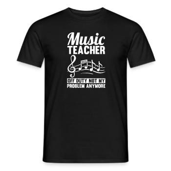Professeurs de musique Professeurs de musique Partitions Professeurs de musique - T-shirt homme - noir - Devant - AI Model Male 178 light (178cm)