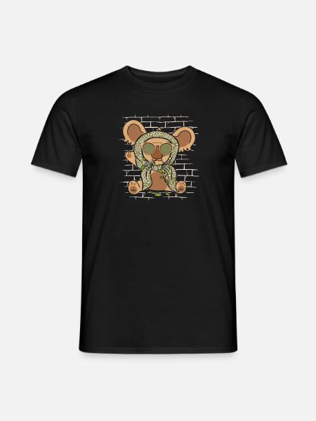 Koala Bear Sunglasses Scarf - Men's T-Shirt - black