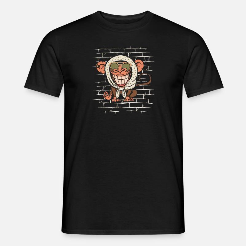Affe - Männer T-Shirt - Schwarz