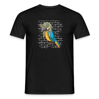 Parrot Sunglasses Scarf - Men's T-Shirt - black - Front - AI Model Male 178 light (178cm)