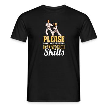 Taekwondo Taekwondo-Mama - Männer T-Shirt - Schwarz - Vorne - AI Model Male 178 light (178cm)