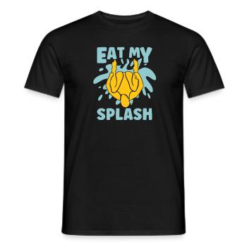 Diving Diver spraying - Men's T-Shirt - black - Front - AI Model Male 178 light (178cm)