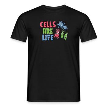 Biologie Biologe Zellen Molekularbiologe - Männer T-Shirt - Schwarz - Vorne - AI Model Male 178 light (178cm)