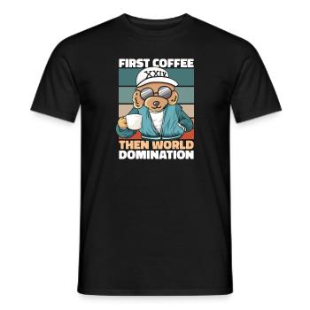 Lunettes de soleil Poodle Coffee - T-shirt homme - noir - Devant - AI Model Male 178 light (178cm)