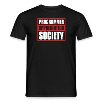 Entwickler Coder Programmierer Gesellschaft - Männer T-Shirt - Schwarz - Vorne - AI Model Male 178 light (178cm)