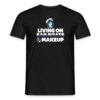 Segeln Segler Segelboot Anker - Männer T-Shirt - Schwarz - Vorne - AI Model Male 178 light (178cm)