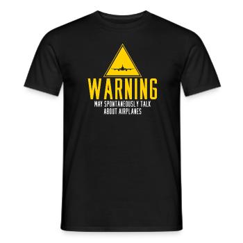 Flugzeug Mechaniker Lustig - Männer T-Shirt - Schwarz - Vorne - AI Model Male 178 light (178cm)
