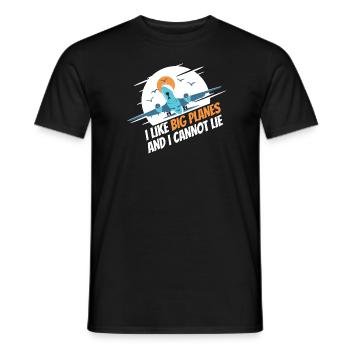 Flugzeug Mechaniker Lustig - Männer T-Shirt - Schwarz - Vorne - AI Model Male 178 light (178cm)