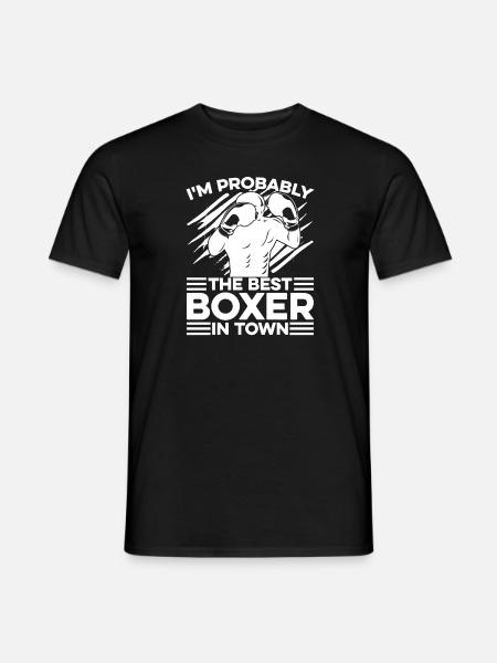 Boxing Boxer Funny - Men's T-Shirt - black