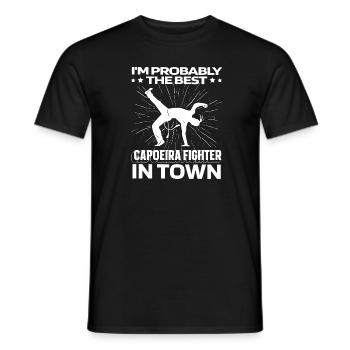 Capoeira Danse Martiale Drôle - T-shirt homme - noir - Devant - AI Model Male 178 light (178cm)