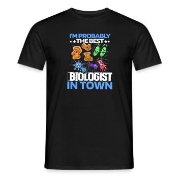 Biologie Biologe Zellen - Männer T-Shirt - Schwarz - Vorne - AI Model Male 178 light (178cm)