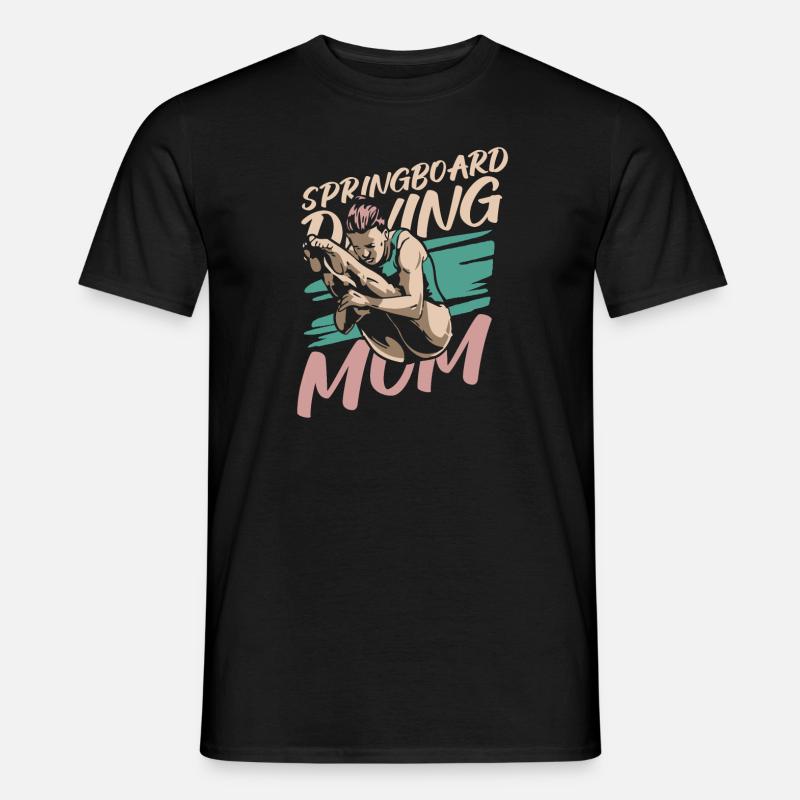 Turmspringen Turmspringer Mama - Männer T-Shirt - Schwarz