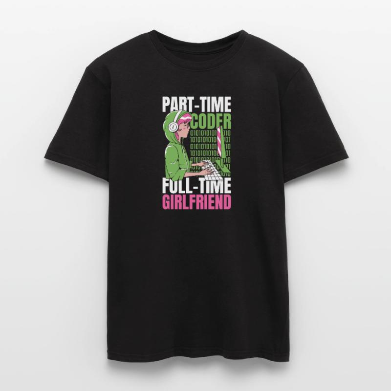 Entwickler Coder Programmierer Feste Freundin Männer T-Shirt