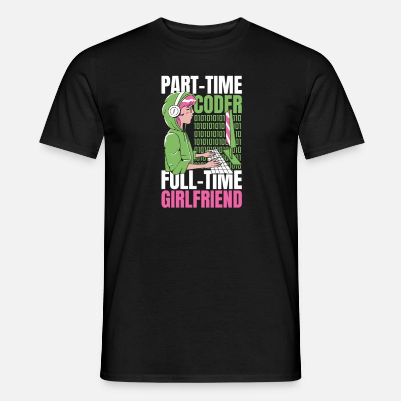 Entwickler Coder Programmierer Feste Freundin - Männer T-Shirt - Schwarz