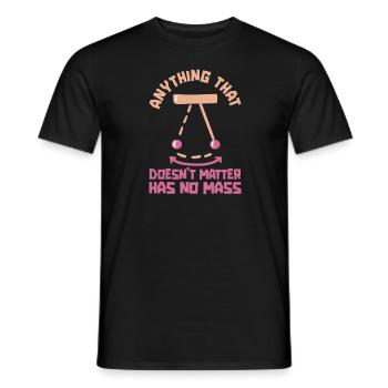 Physics Phyiker Nuclear Physics - Men's T-Shirt - black - Front - AI Model Male 178 light (178cm)