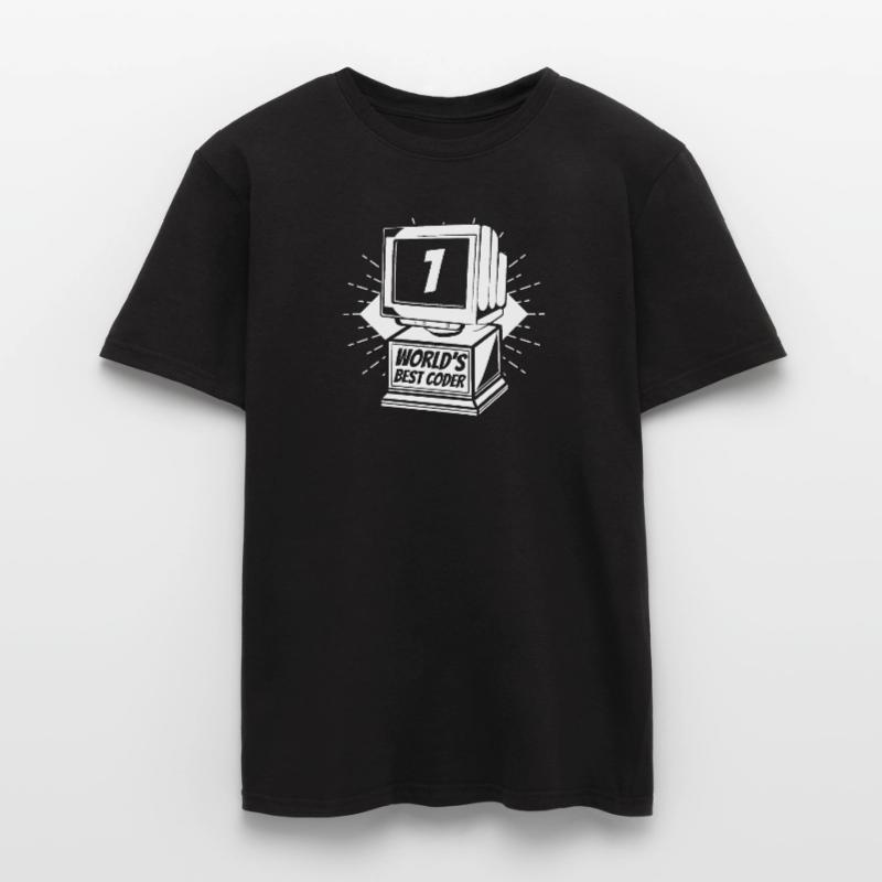 Developer Coder Programmer Worlds Best Coder Men's T-Shirt