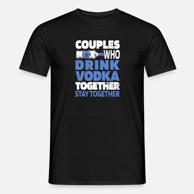Vodka Wodka Paar - Männer T-Shirt - Schwarz