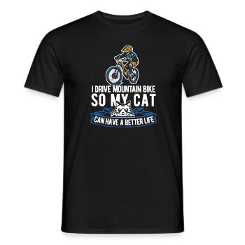 VTT VTT VTT Cat - T-shirt homme - noir - Devant - AI Model Male 178 light (178cm)