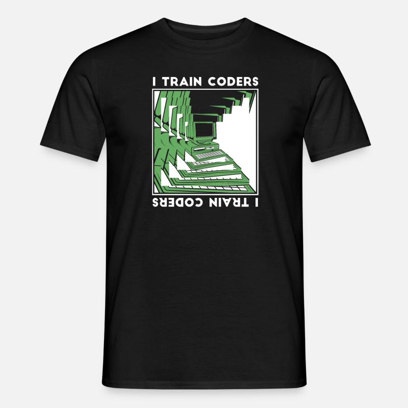 Entwickler Coder Programmierer Codierer - Männer T-Shirt - Schwarz