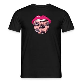 Quad Bike Zunge - Männer T-Shirt - Schwarz - Vorne - AI Model Male 178 light (178cm)