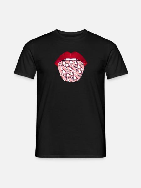 Langue du nageur nageur - T-shirt homme - noir